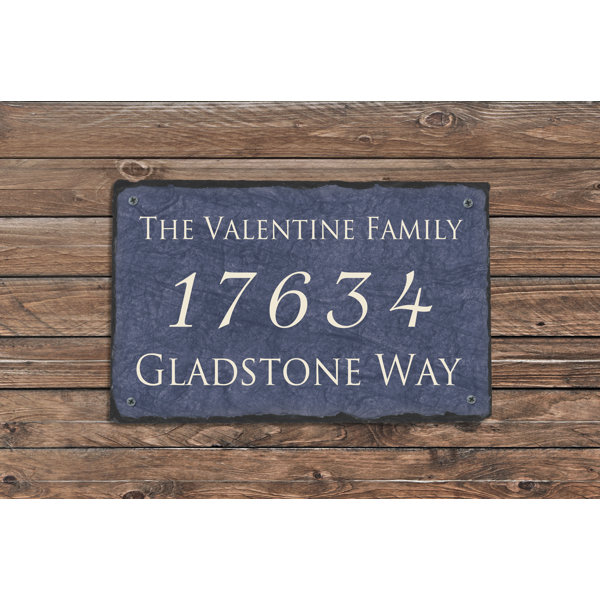 SassySquirrelInk Personalize Home 3Line Wall Address Plaque & Reviews